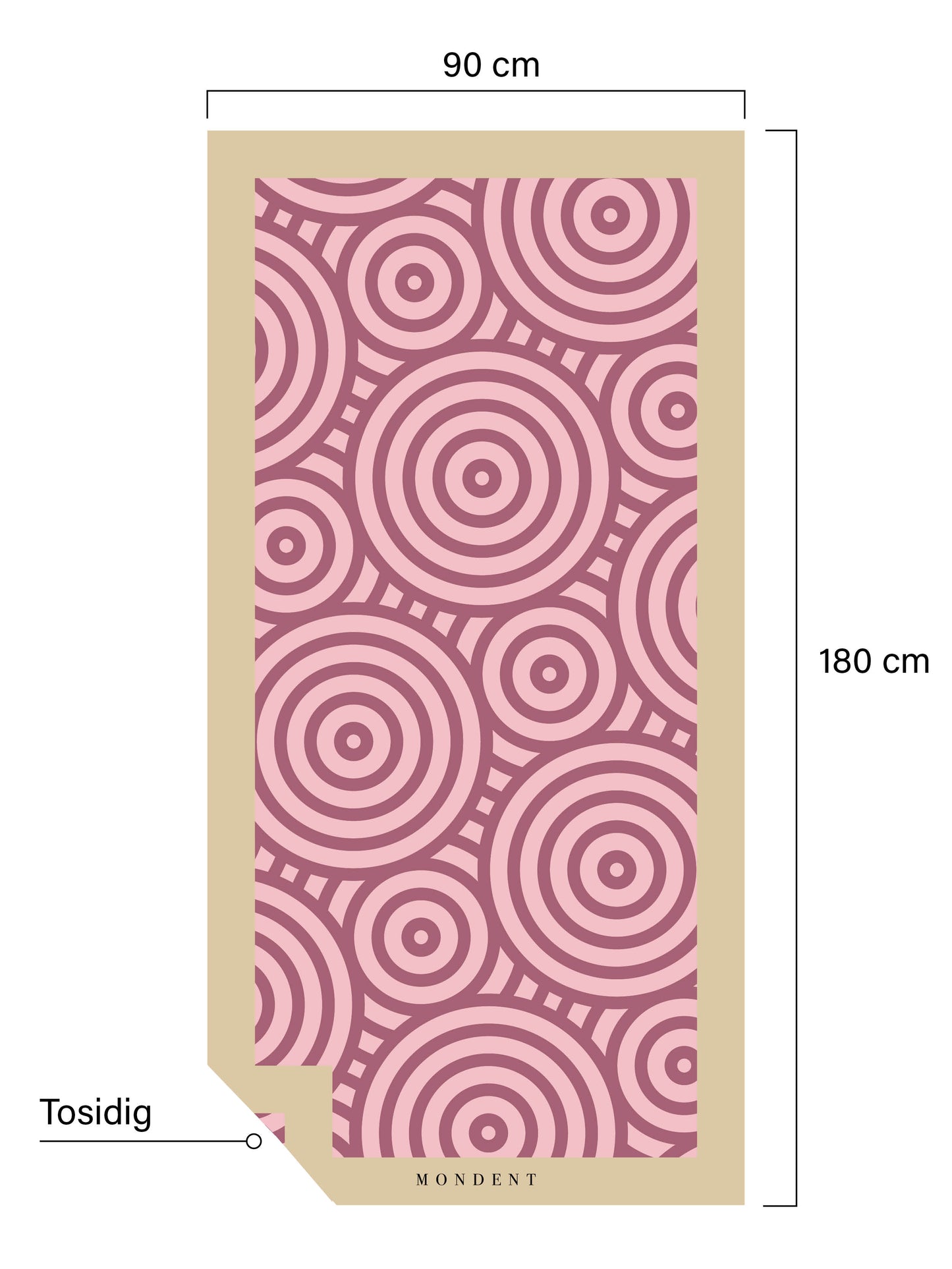 Håndkle Pink Circle