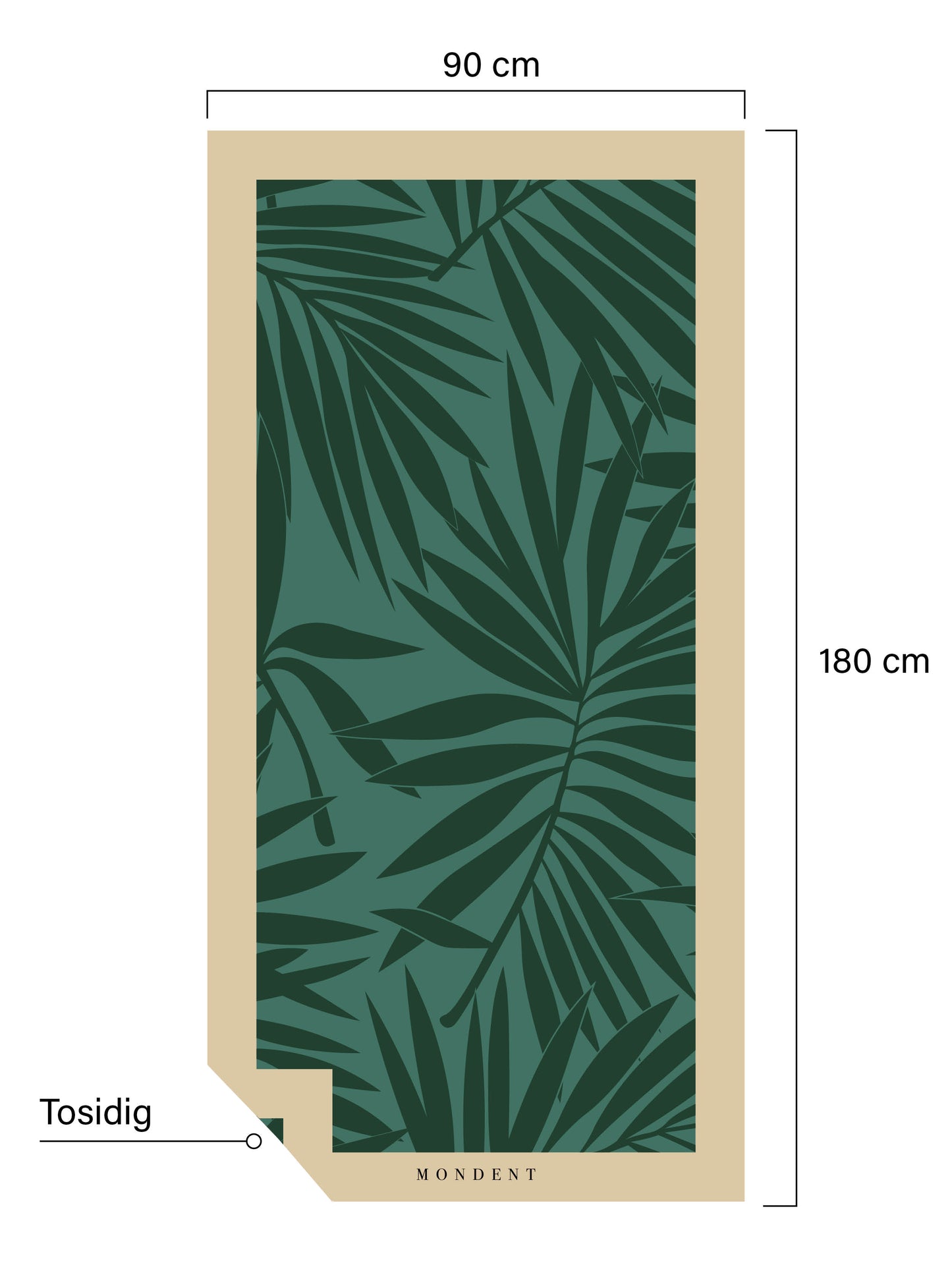 Håndkle Green Palm