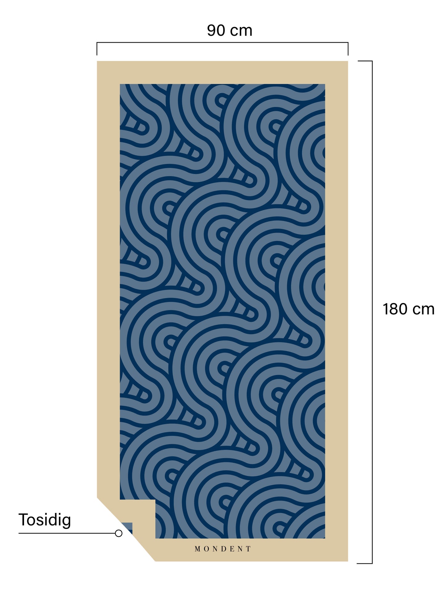 Håndkle Blue wave